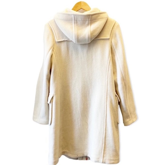 Pure Wool Boxy Hooded Long Coat - Picture 11 of 11